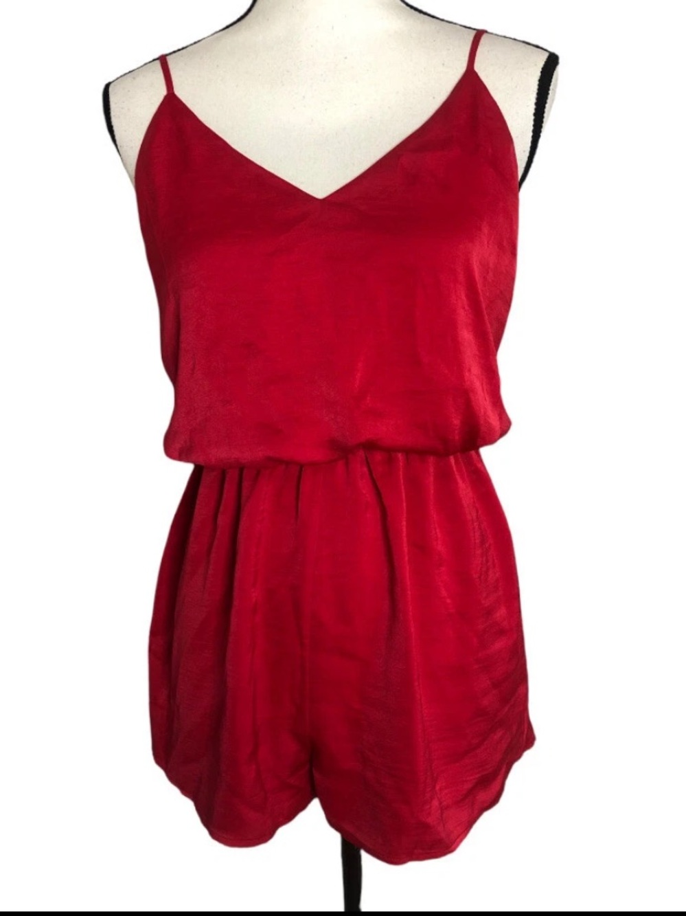 Forever 21 Hot Pink Spaghetti-Strap Romper